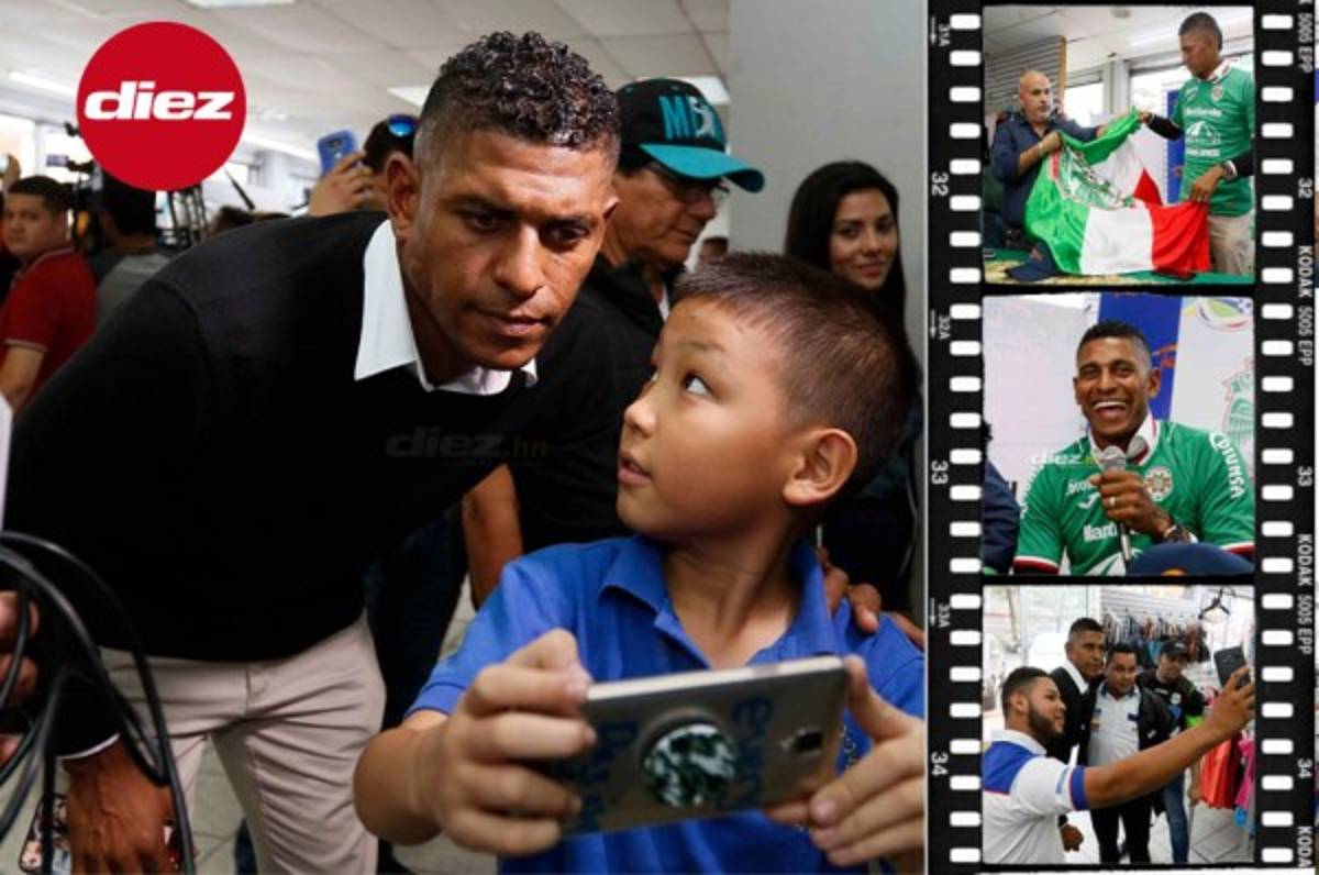 Fotos: Carlo Costly se enfunda la camisa de Marathón y ya recibe el cariño de la afición