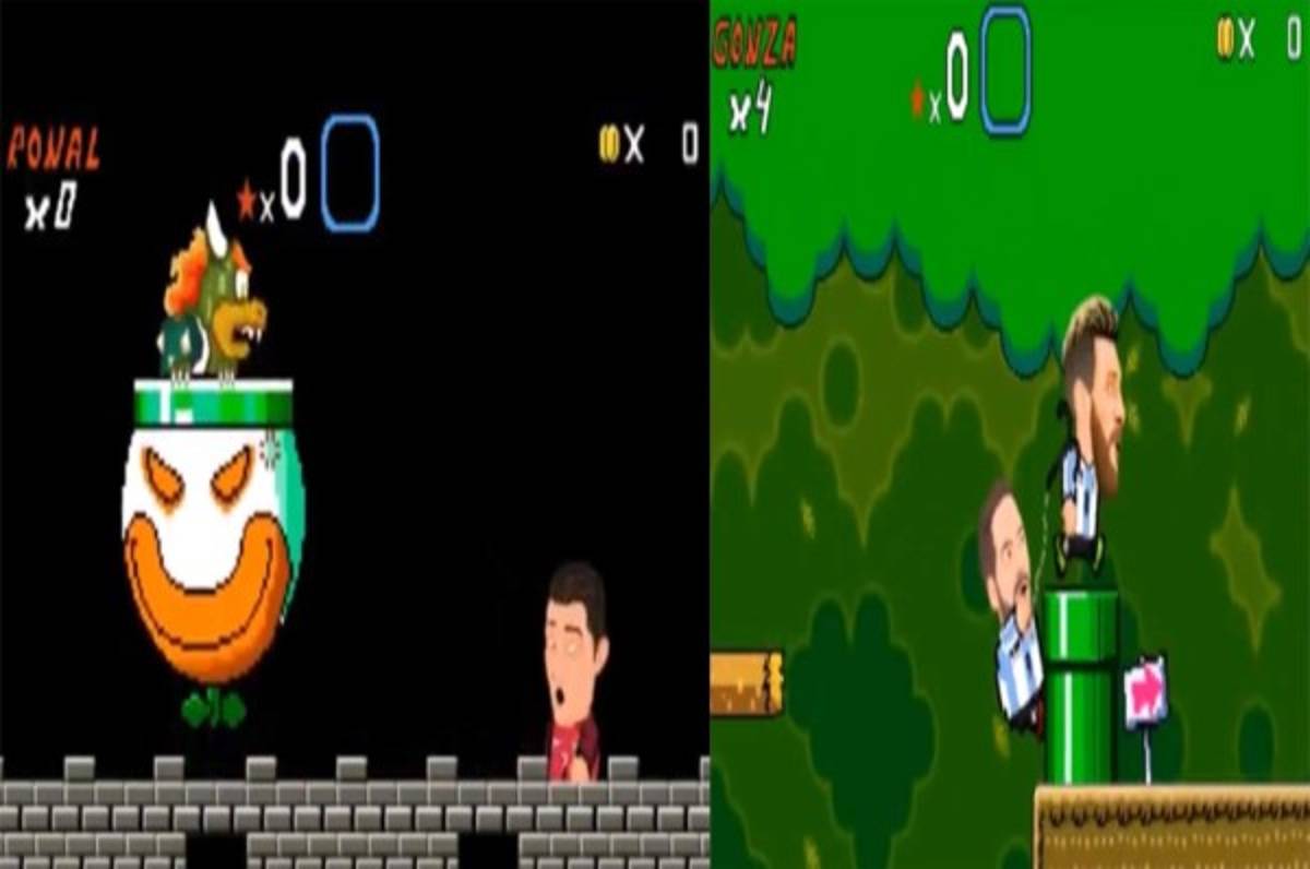 IMPERDIBLE: La divertida versión de Cristiano y Messi en Super Mario Bros