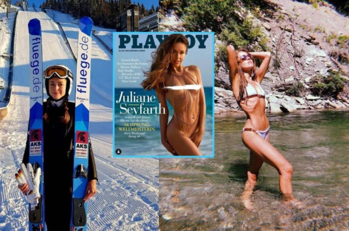 Juliane Seyfarth, la campeona mundial de esquí que se desnudó en Playboy para promocionar su deporte