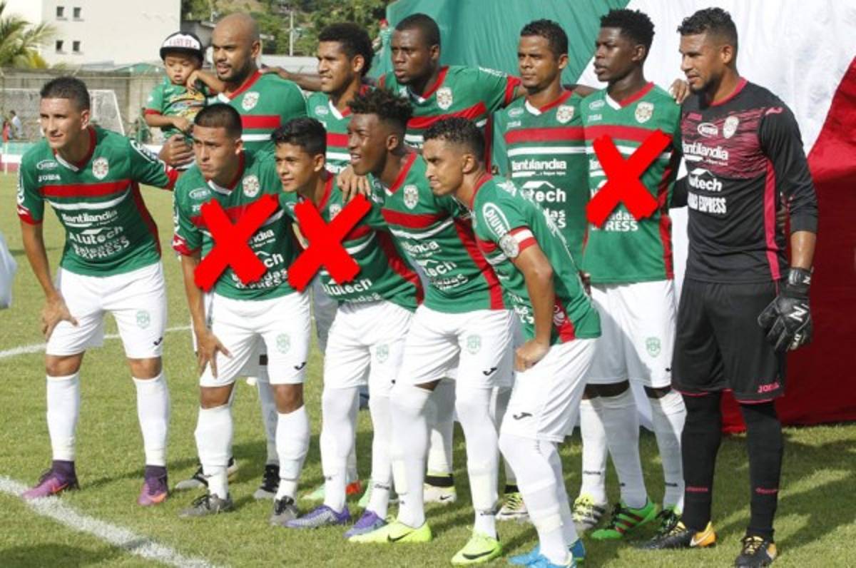 ¡Sorpresas! Así sería el 11 del Marathón para la ida de semifinal ante Real España