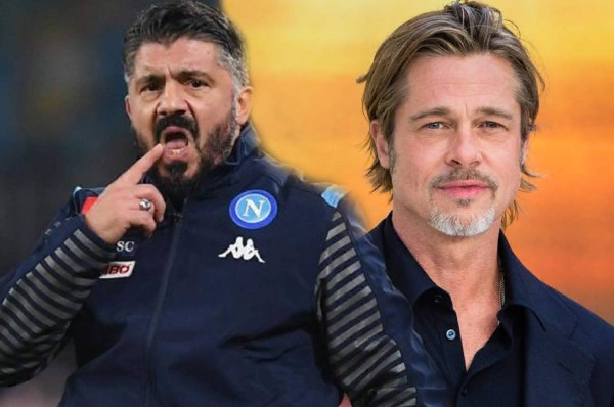 La curiosa comparación de Gattuso que se hizo viral: ''El Napoli quiere ser siempre guapo, como Brad Pitt''