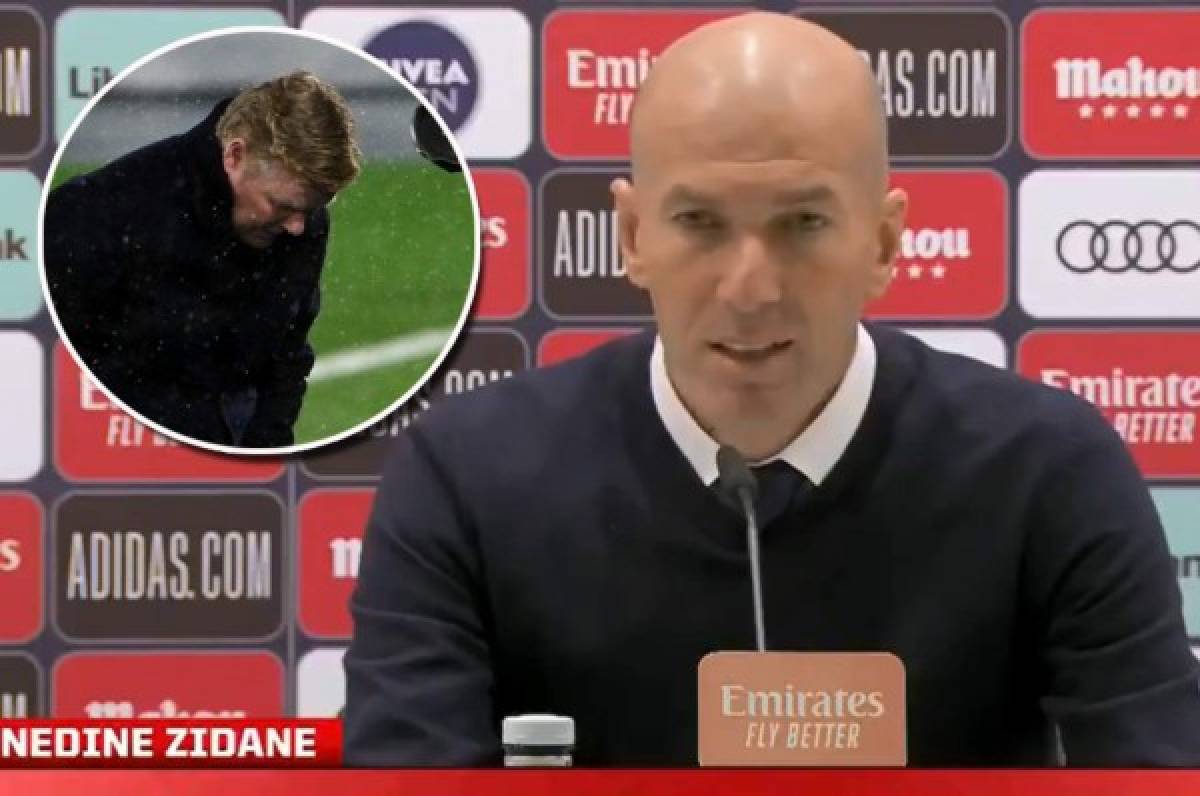 ''Si el árbitro no ha pitado penal, es porque no lo es'': Zidane responde a las polémicas palabras de Koeman