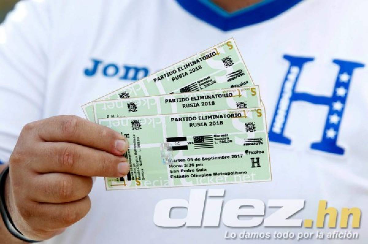 Más del 70 por ciento de boletos vendidos para el Honduras-EUA