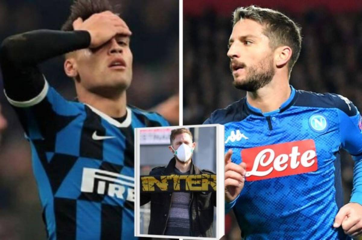 OFICIAL: Suspenden el Napoli-Inter de la Copa Italia por temor al Coronavirus