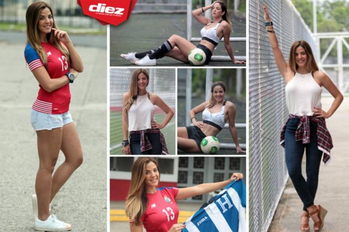 Antonella Rosas, la lindura venezolana que apoya a Panamá ante Honduras