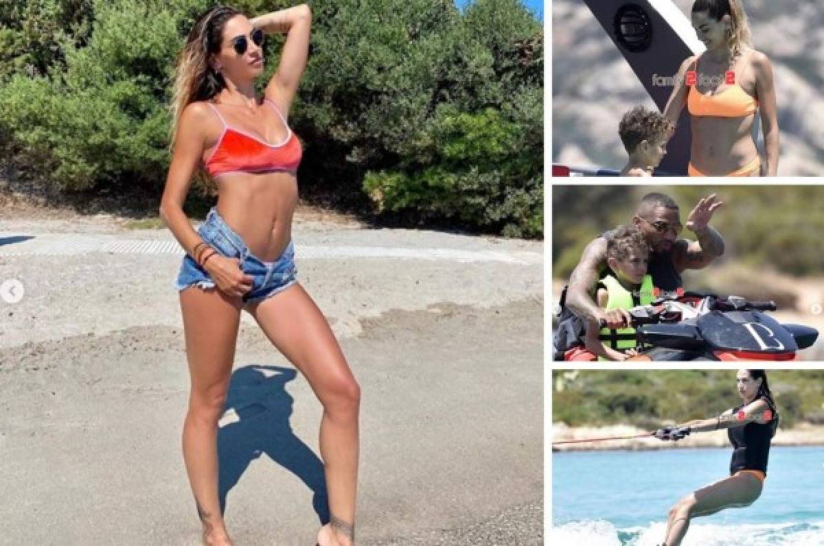 La espectacular mujer de Boateng vuelve a impresionar en sus vacaciones en una isla italiana