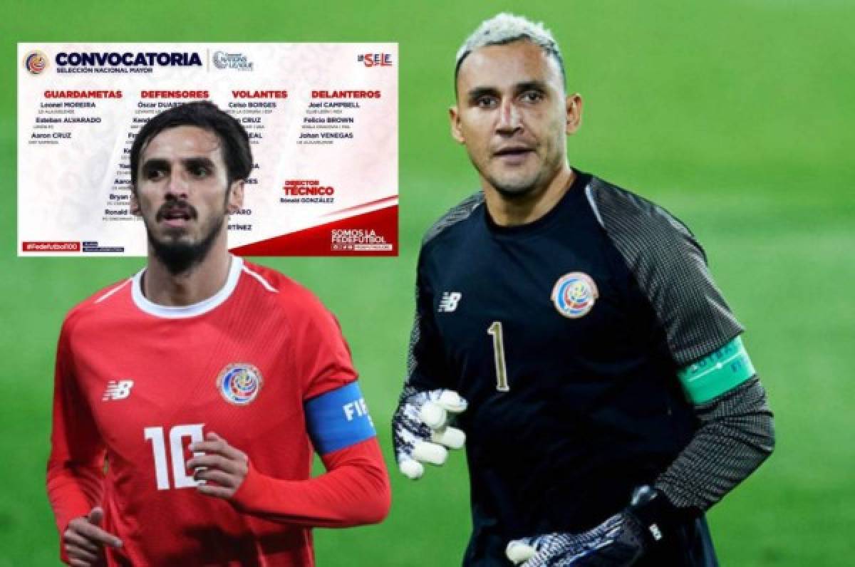 Sin Keylor Navas: Así es la convocatoria de Costa Rica para el Final Four de la Nations League ante México