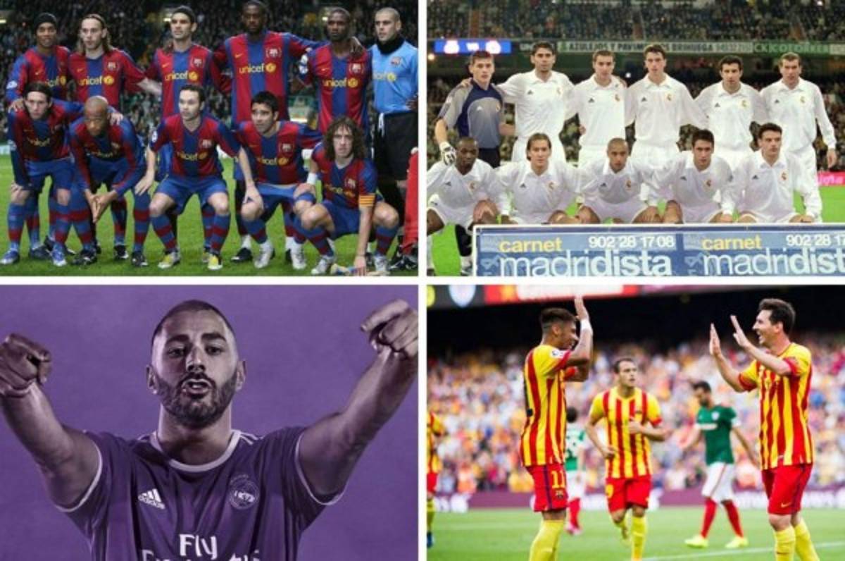 Top del clásico: Las camisetas más hermosas del Real Madrid y Barcelona