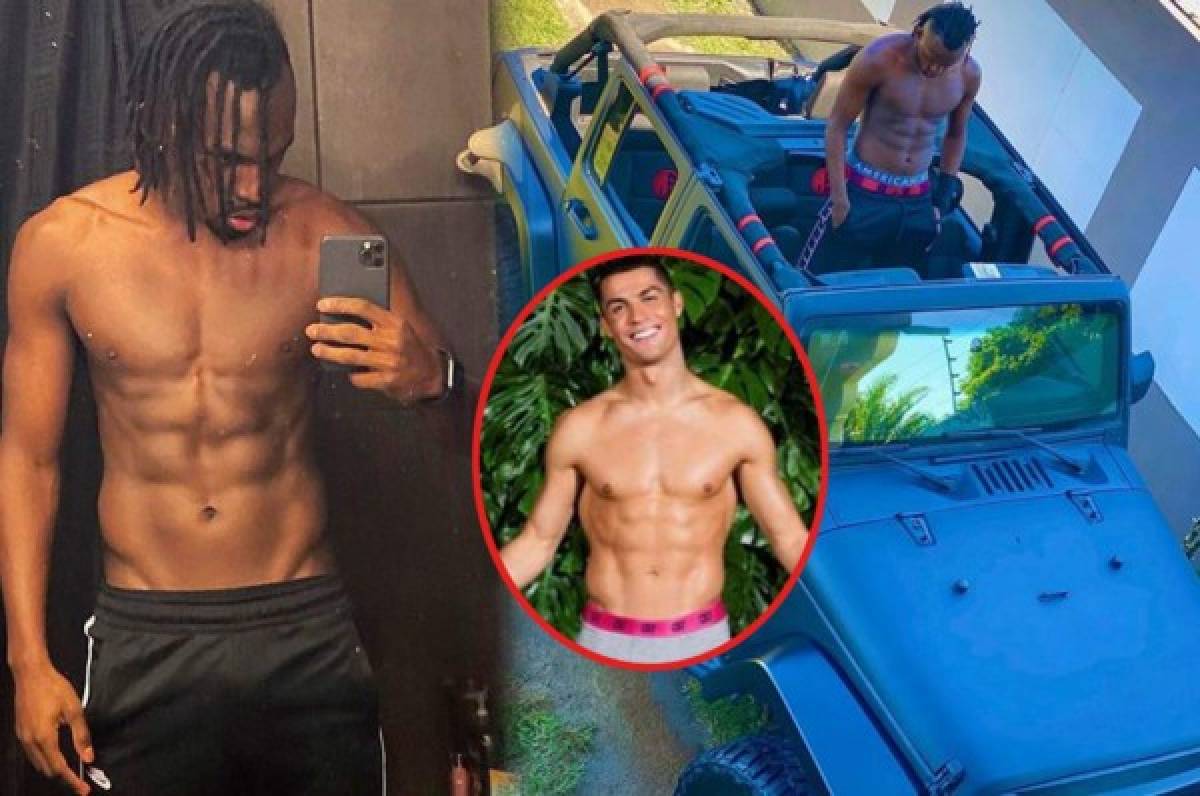 ¡Al estilo CR7! Alberth Elis presume en redes sociales su físico ganado en la cuarentena