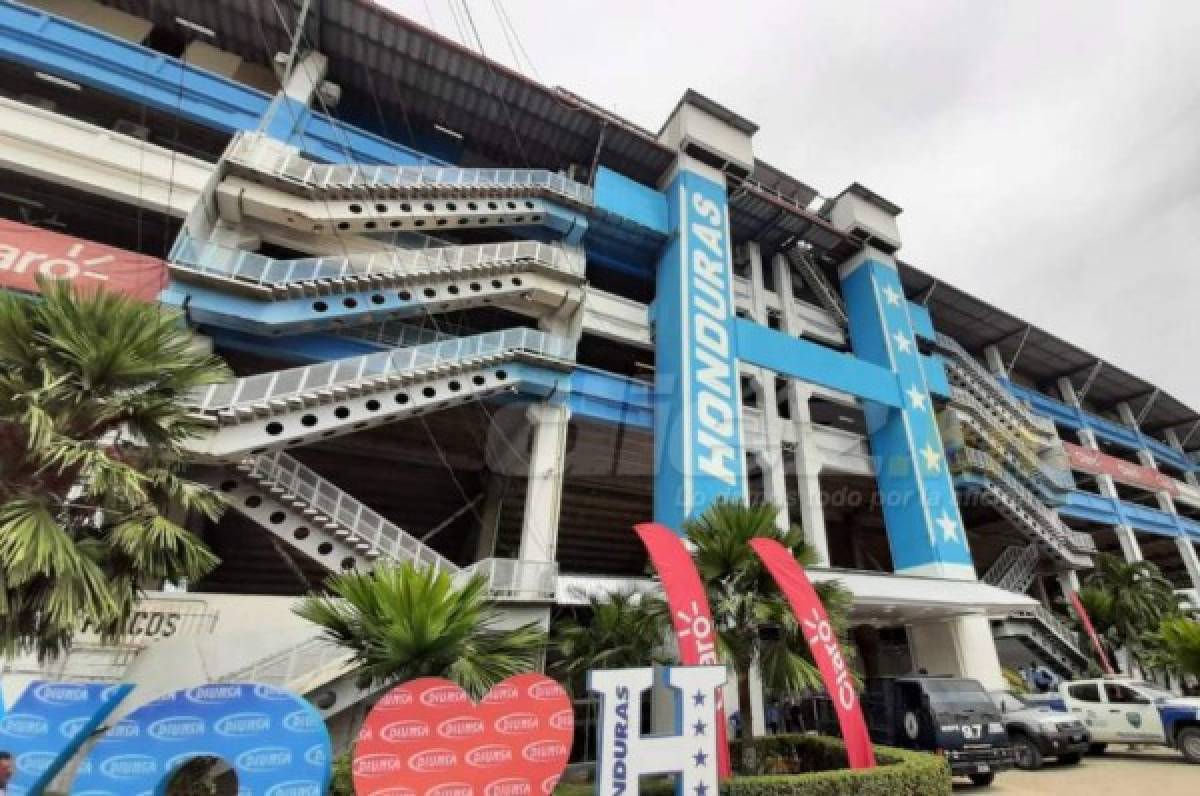 ¡Todo listo para ver a la H! La fiesta que se vive en el estadio Olímpico horas antes del Honduras- EUA