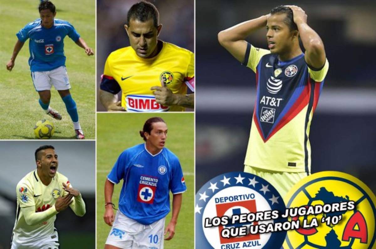 Liga MX: Un hondureño entre los peores futbolistas que vistieron la '10' en América y Cruz Azul