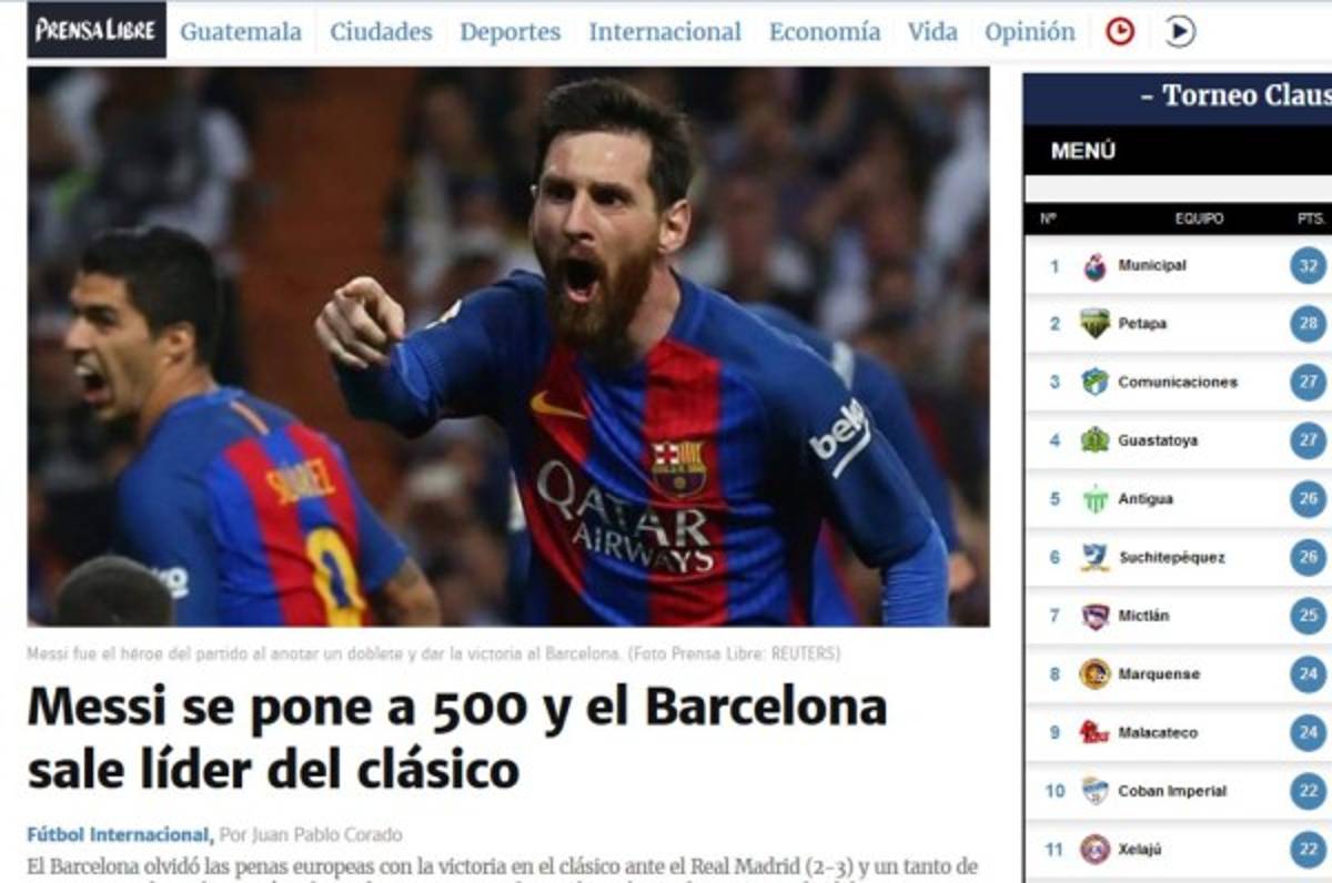 ¡No perdonan al Madrid! Así habla la prensa internacional del Clásico