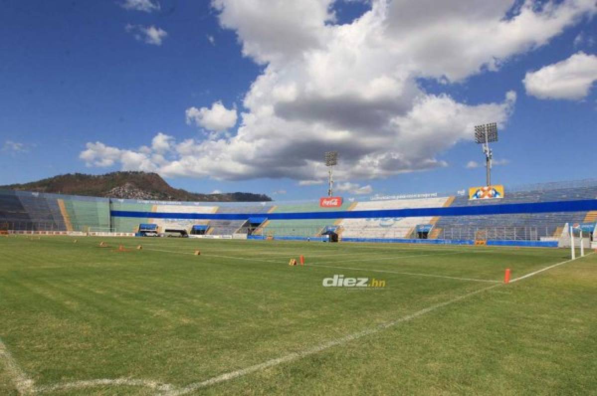 Tras un mes sin fútbol: Así luce el estadio Nacional de Tegucigalpa