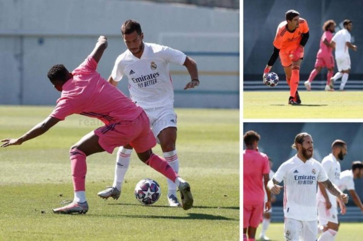 Real Madrid presume su nuevo uniforme en un 'colectivo' y Zidane da pistas de su 11 ante el City