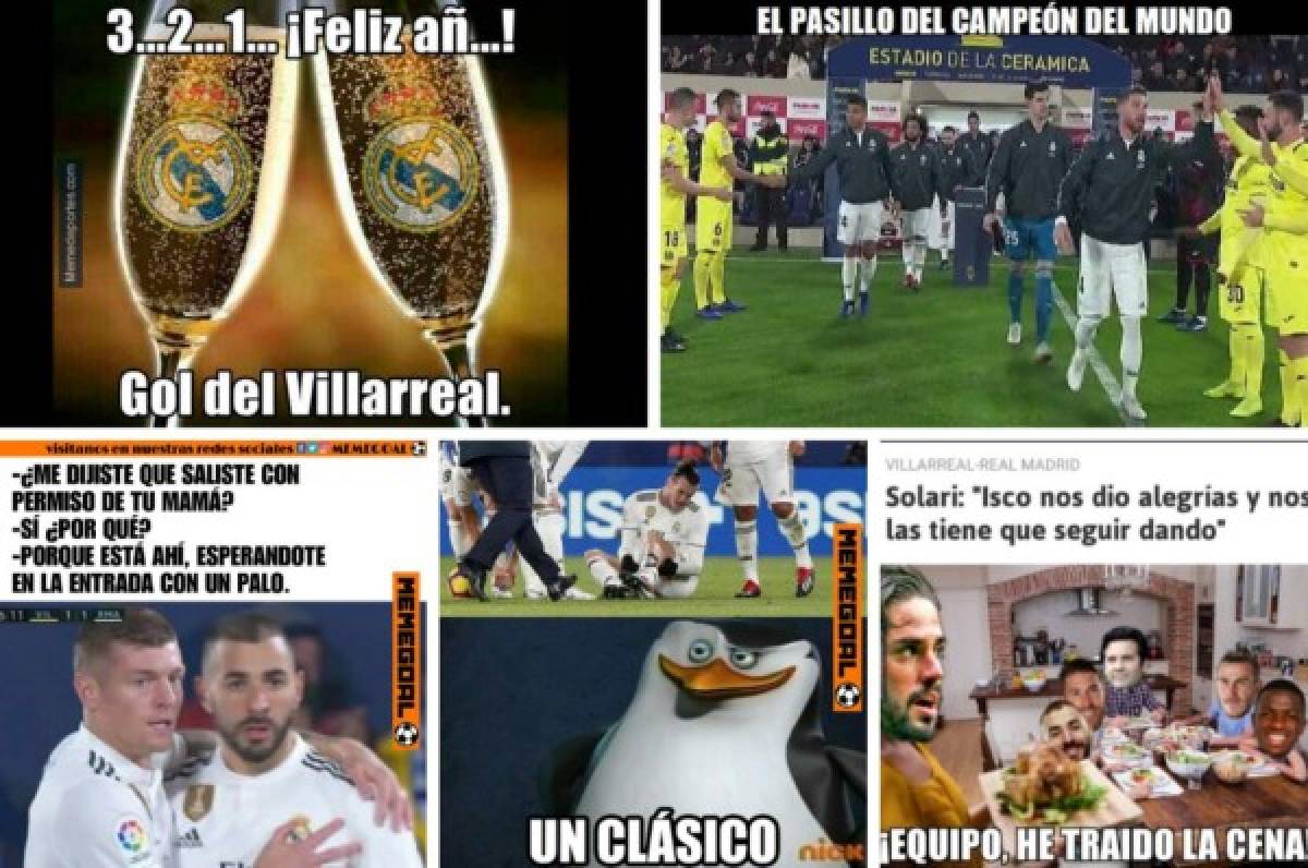 Crueles memes contra el Real Madrid por empatar el primer partido del 2019 contra Villarreal