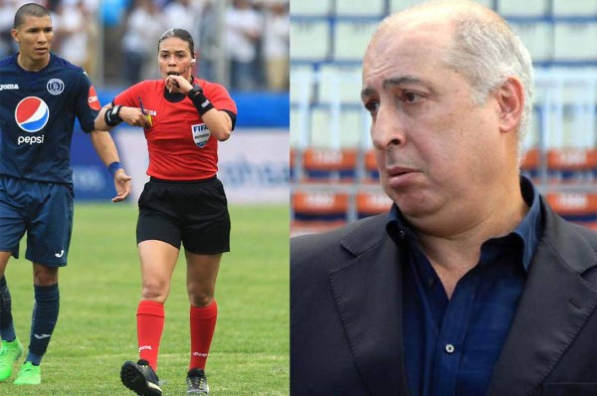 Eduardo Atala, presidente de Motagua, defiende a Melissa Pastrana