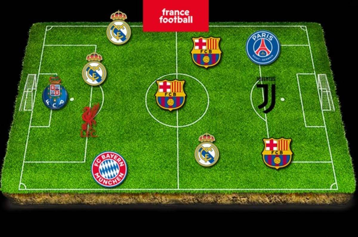 ¡Un equipo soñado! France Football publica su 11 ideal de los últimos 10 años