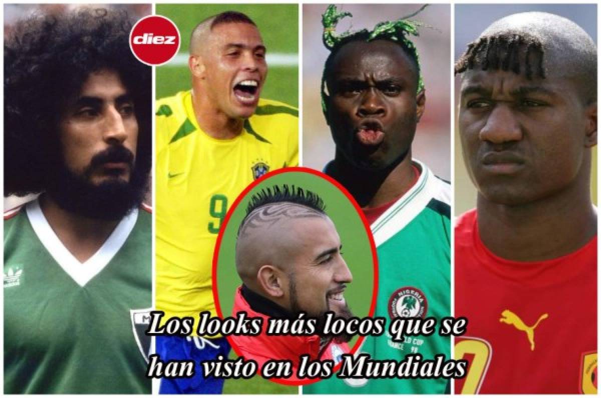 ¿Cuál te harías? Los looks más alocados de los futbolistas en las Copas del Mundo