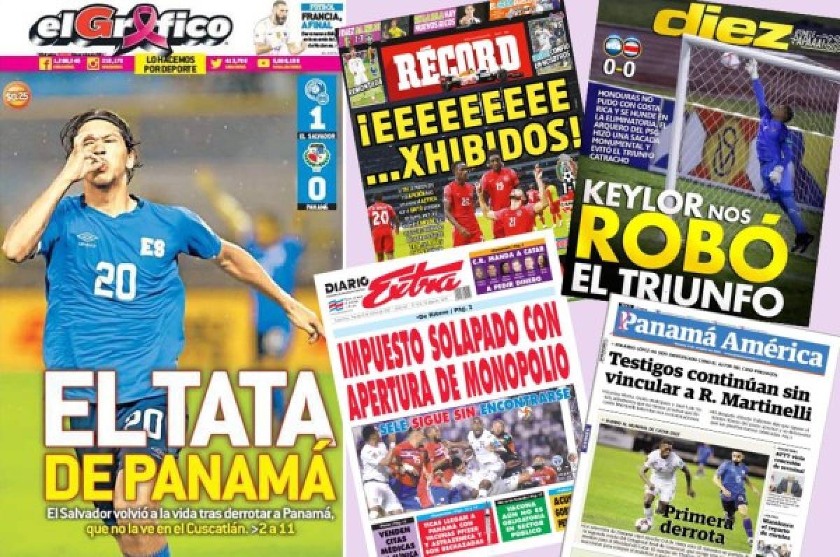 ¡Exhibidos, maldición, sin gol! Prensa mexicana fulmina al tri, euforia en El Salvador; drama en Costa Rica y Honduras