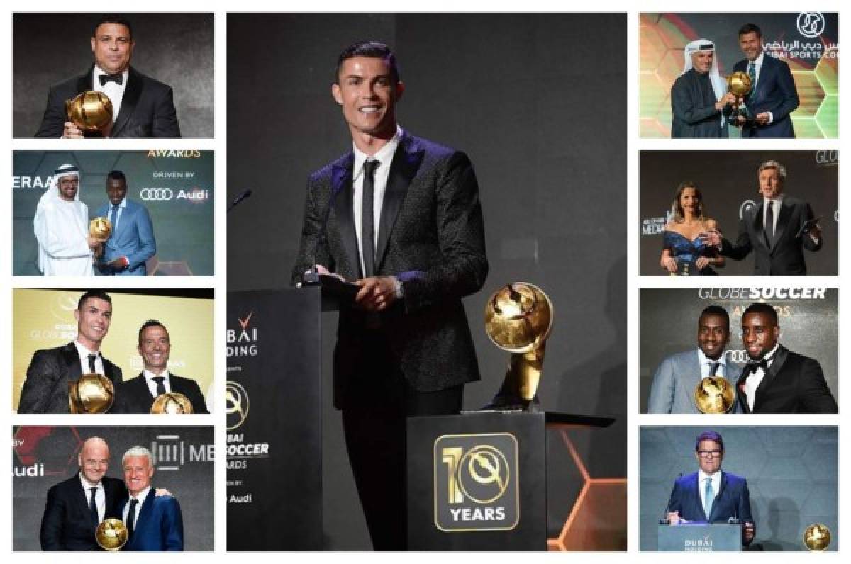 Cristiano Ronaldo el protagonista de las mejores fotos de los Golden Golden Soccer Awards