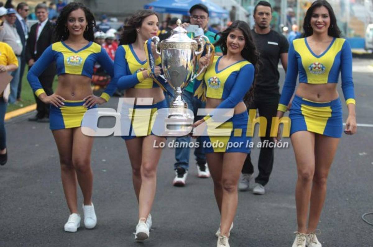 ¡De infarto! Las chicas más espectaculares de la final Motagua-Honduras Progreso