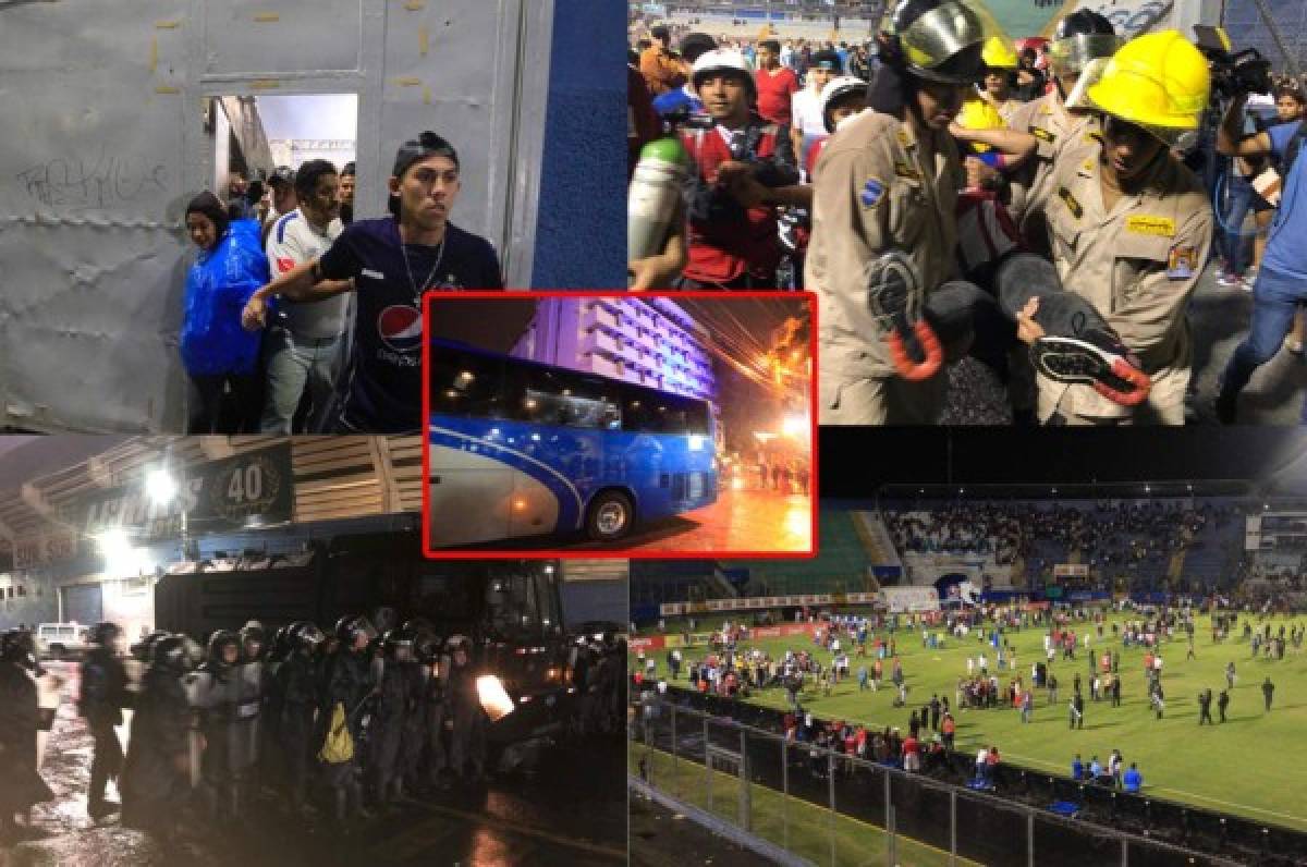 Policía Nacional presentará a involucrados en los actos vandálicos del Olimpia-Motagua