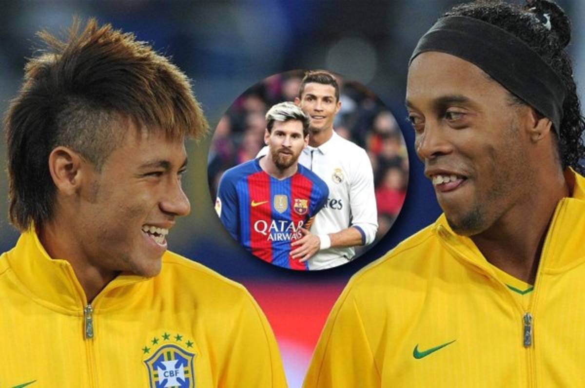 Ronaldinho: ''Neymar ya está al nivel de Messi y Cristiano''