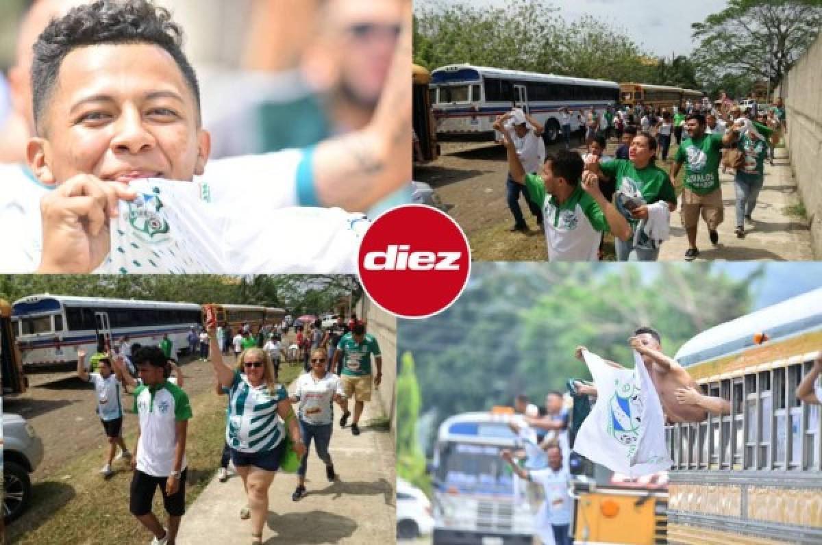 ¡Invasión porteña! Aficionados del Platense se toman el estadio de Tocoa