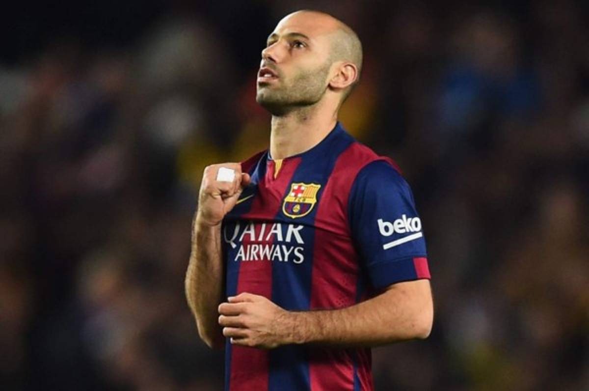 Javier Mascherano sufre una lesión y es duda para el último partido con el Barcelona
