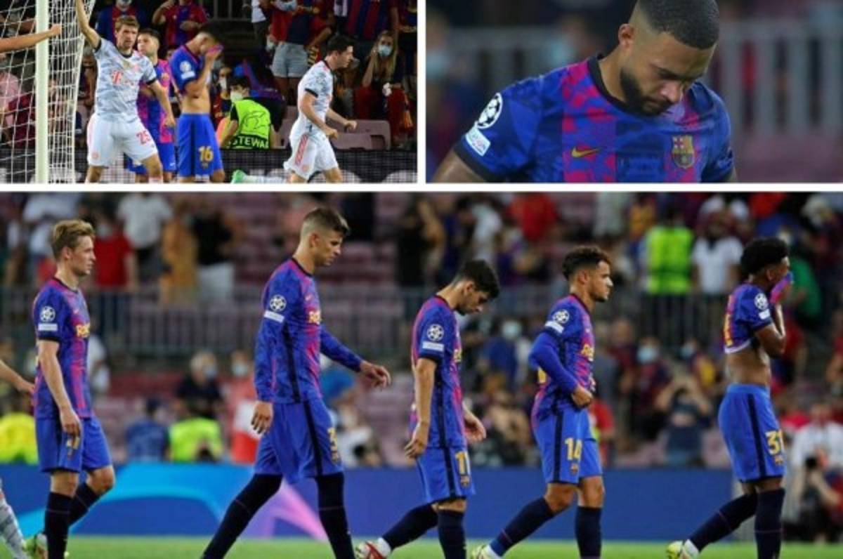 Las imágenes de la impotencia en Barcelona tras la paliza: Silbidos, Jordi Alba, abatido ¿y Piqué?