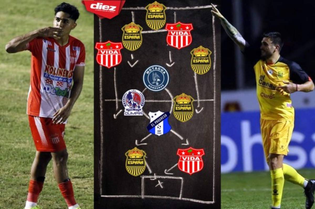 ¡Un equipo letal! El 11 ideal que nos dejó la jornada 17 del torneo Apertura 2021 en Honduras
