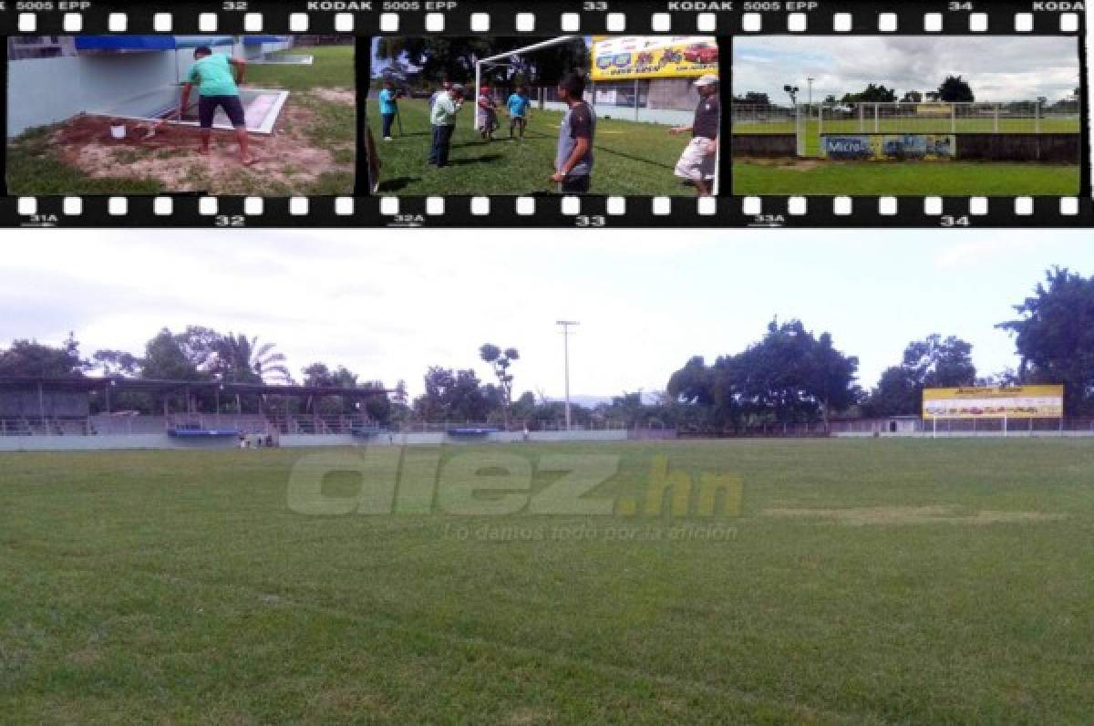 Así es el estadio de San Juan Pueblo donde Vida jugará contra Juticalpa