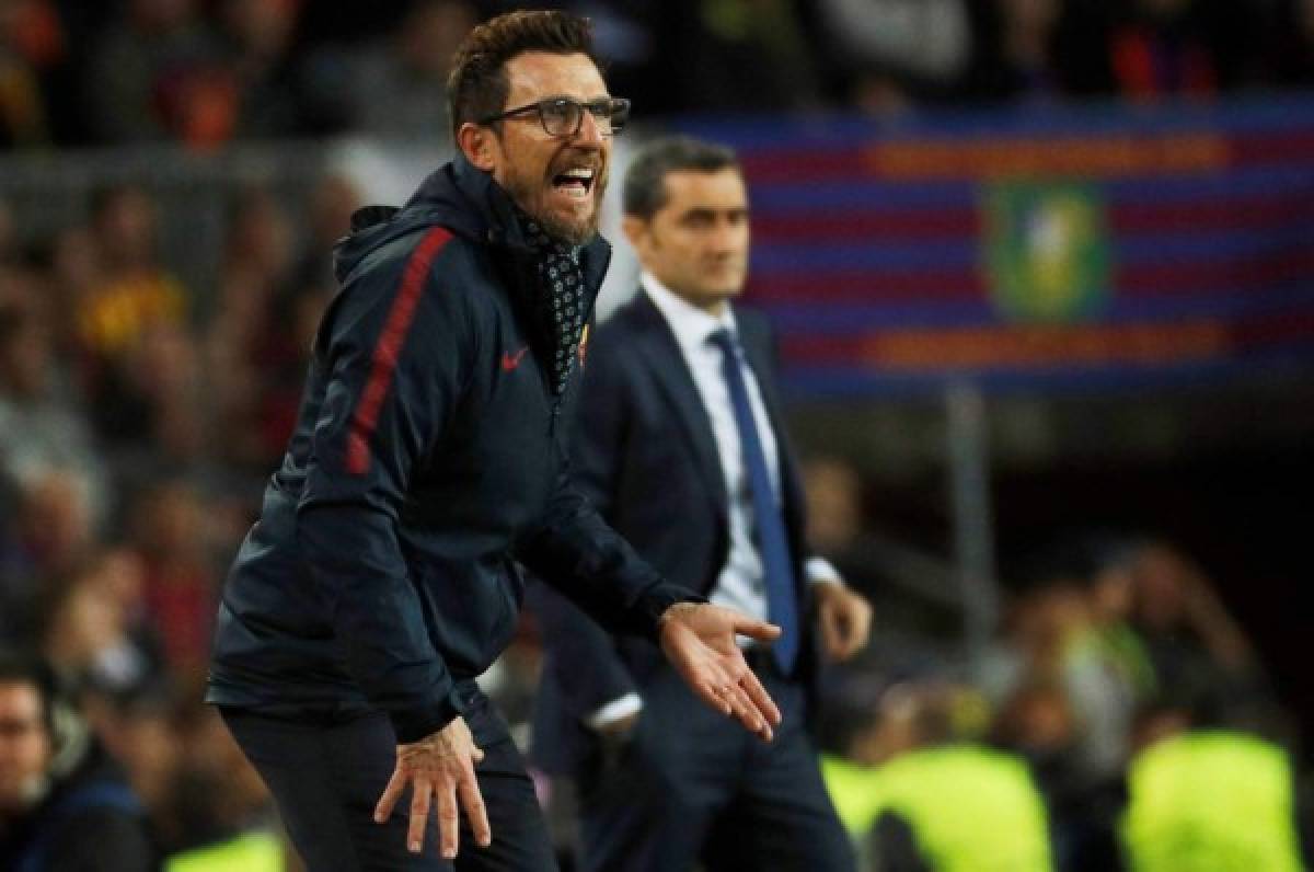Técnico de la Roma se queja de 'la ingenuidad' de sus jugadores ante Barcelona