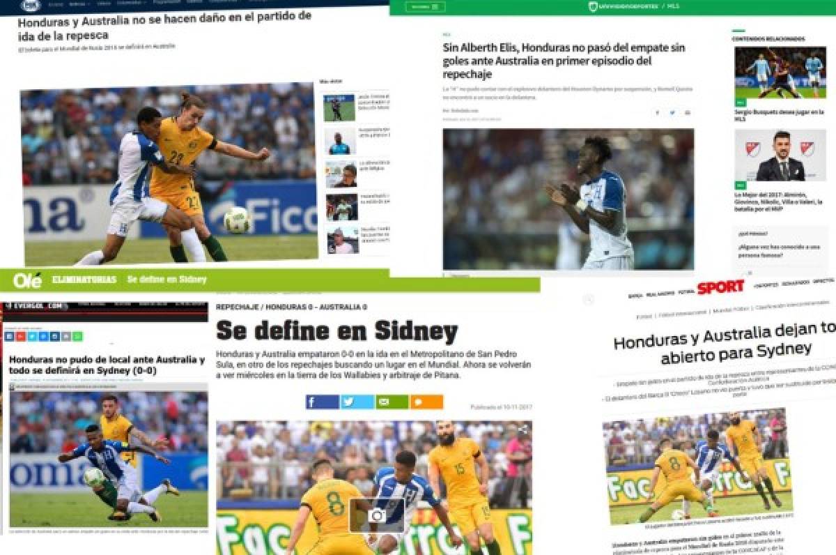 Prensa internacional habla de 'tumba' y 'campo horrendo' sobre el Honduras-Australia