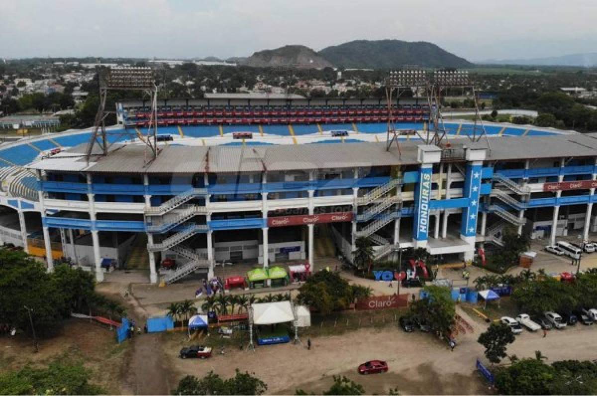 ¡Todo listo para ver a la H! La fiesta que se vive en el estadio Olímpico horas antes del Honduras- EUA