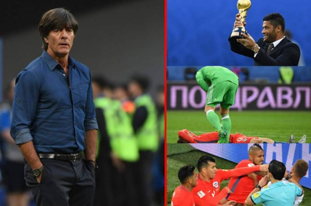 ¿Qué hizo Low? Las imágenes que no se vieron por TV en juego Chile-Alemania