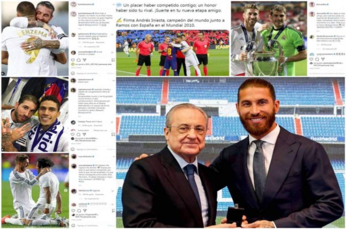 ¡Intenta no llorar! Los emotivos mensajes de despedida de los jugadores del Real Madrid a Sergio Ramos