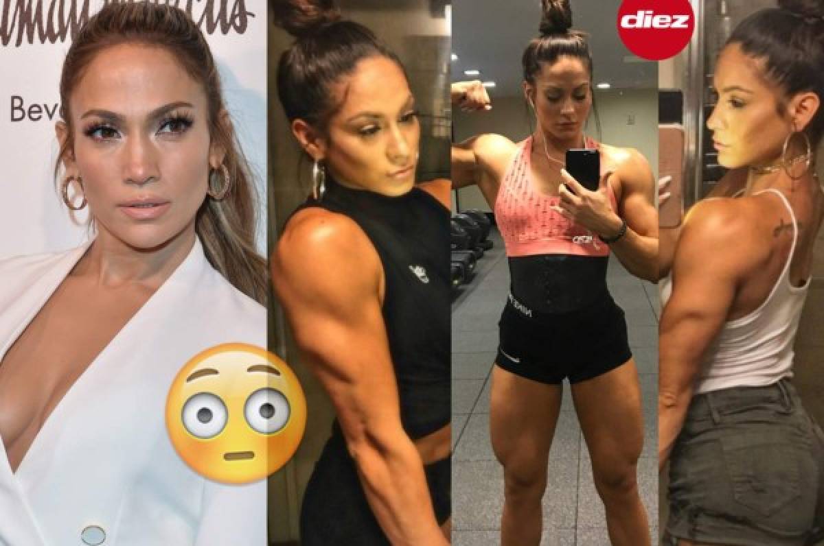 FOTOS: Modelo fitness causa gran impacto por su gran parecido a Jennifer Lopez