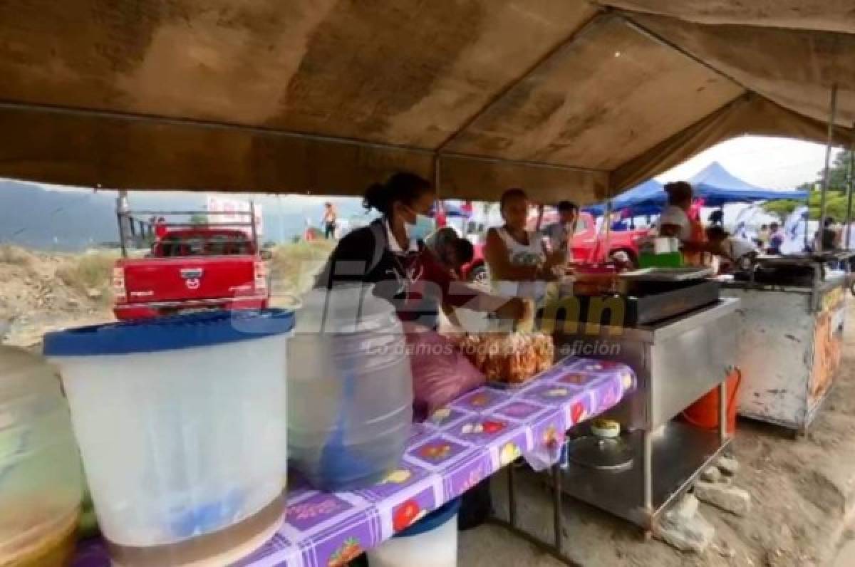 ¡Todo listo para ver a la H! La fiesta que se vive en el estadio Olímpico horas antes del Honduras- EUA