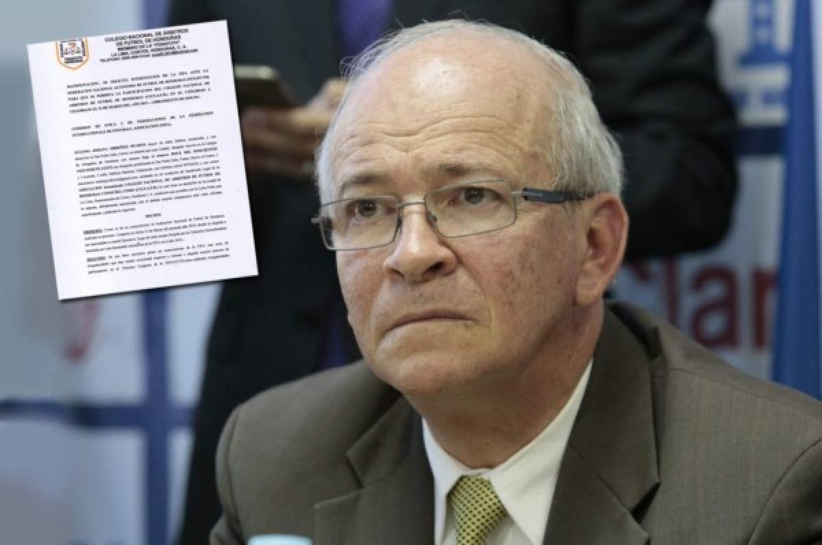 Colegio de Árbitros de Honduras pide a FIFA intervenir ante la Fenafuth