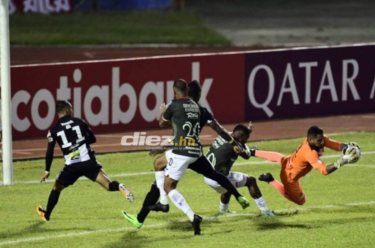 Marathón y Diriangén FC están enfrentándose en el Olímpico por la Liga Concacaf FOTO: Yoseph Amaya.