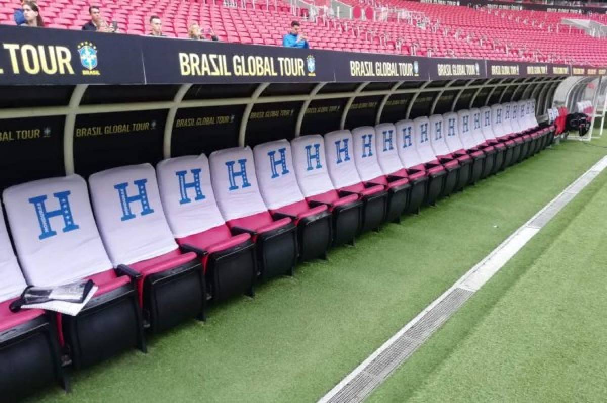El bonito detalle que se encontró Honduras en el Estadio Beira-Rio