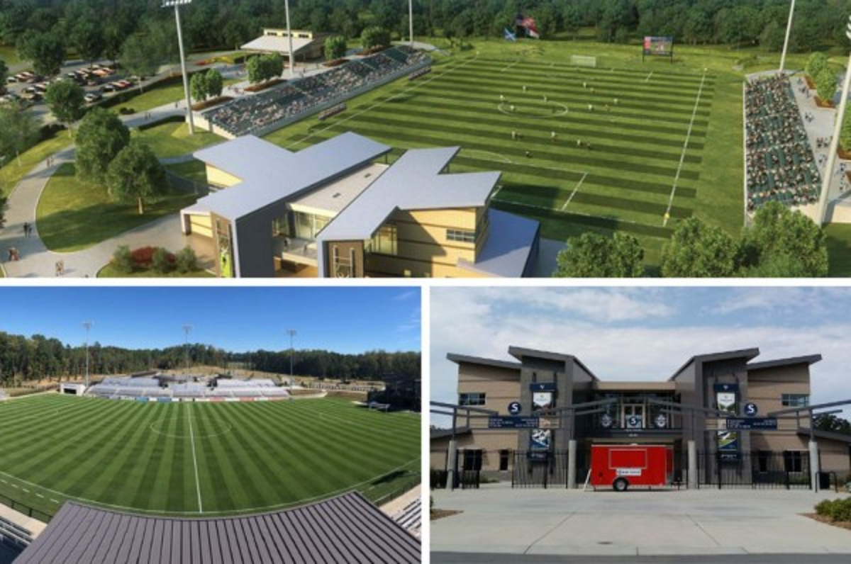 Sportsplex, el pequeño y cómodo estadio que acogerá el primer clásico Olimpia-Motagua en Charlotte