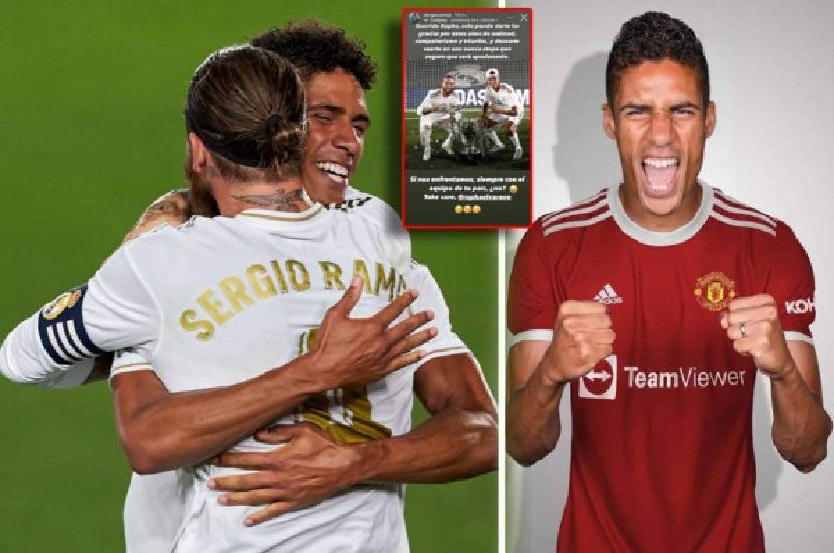 Nostálgico: El mensaje de despedida de Sergio Ramos a Varane tras dejar el Real Madrid