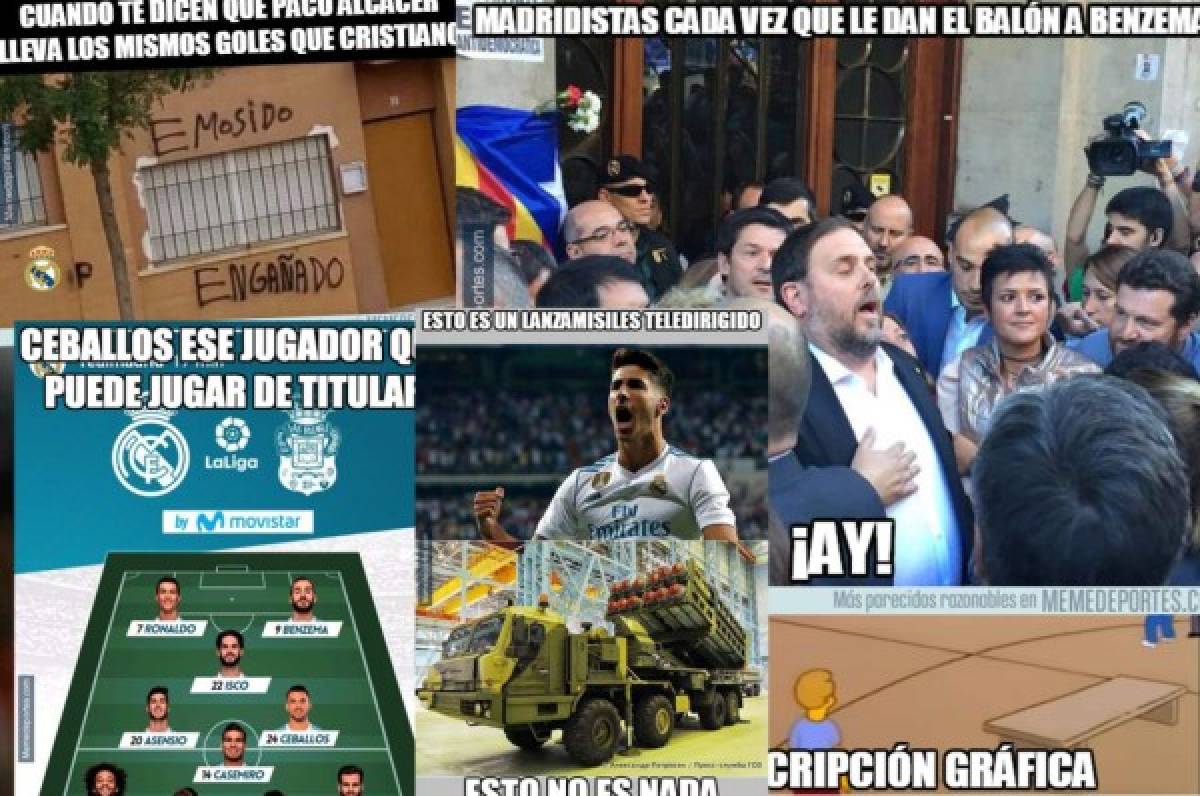 ¡Cristiano y Benzema son humillados con crueles memes tras juego ante Las Palmas!