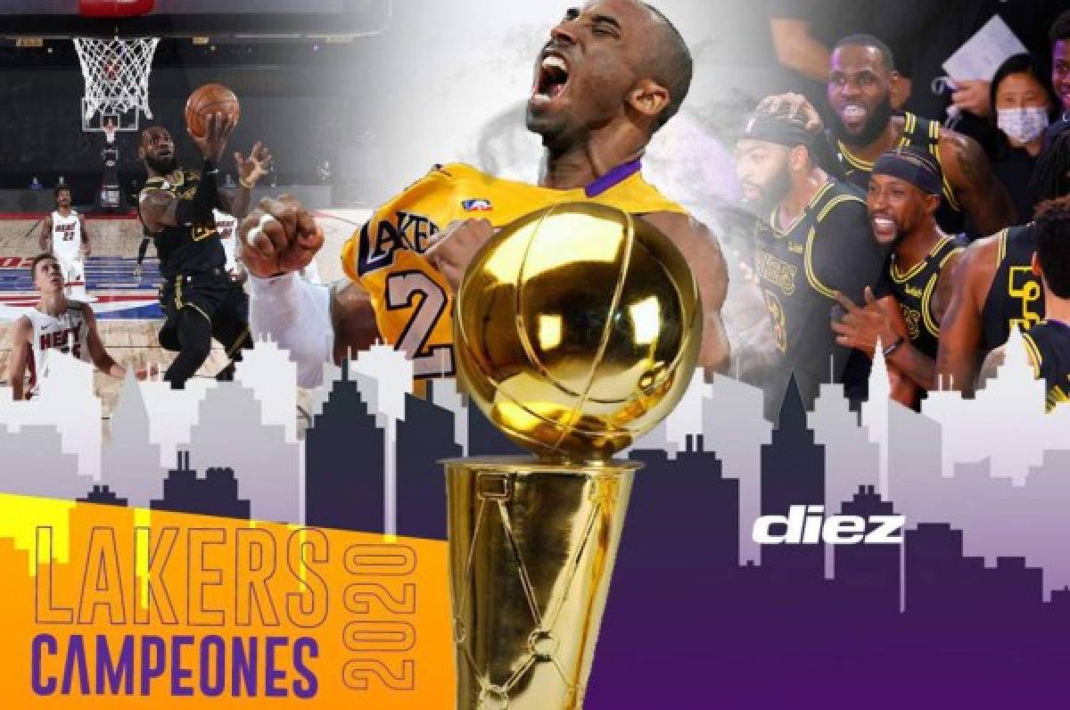 ¡Lakers campeón de la NBA! Los Ángeles conquista su título número 17 tras vencer en las Finales a Miami Heat