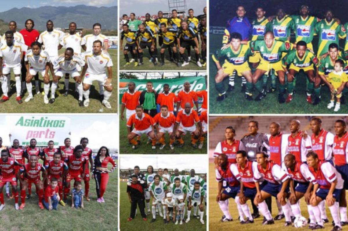 Los últimos equipos descendidos en la Liga Nacional de Honduras