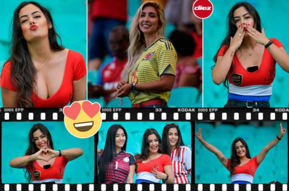 ¡Unas diosas! Larissa Riquelme y Cindy Álvarez enamoran en el Colombia-Paraguay