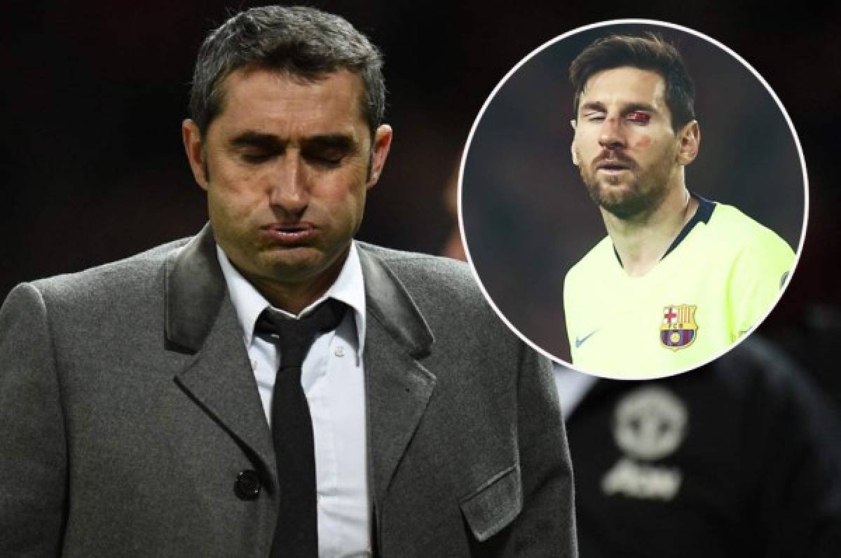 Valverde y su anuncio sobre Messi: ''El golpe es fuerte y tiene un hematoma importante''