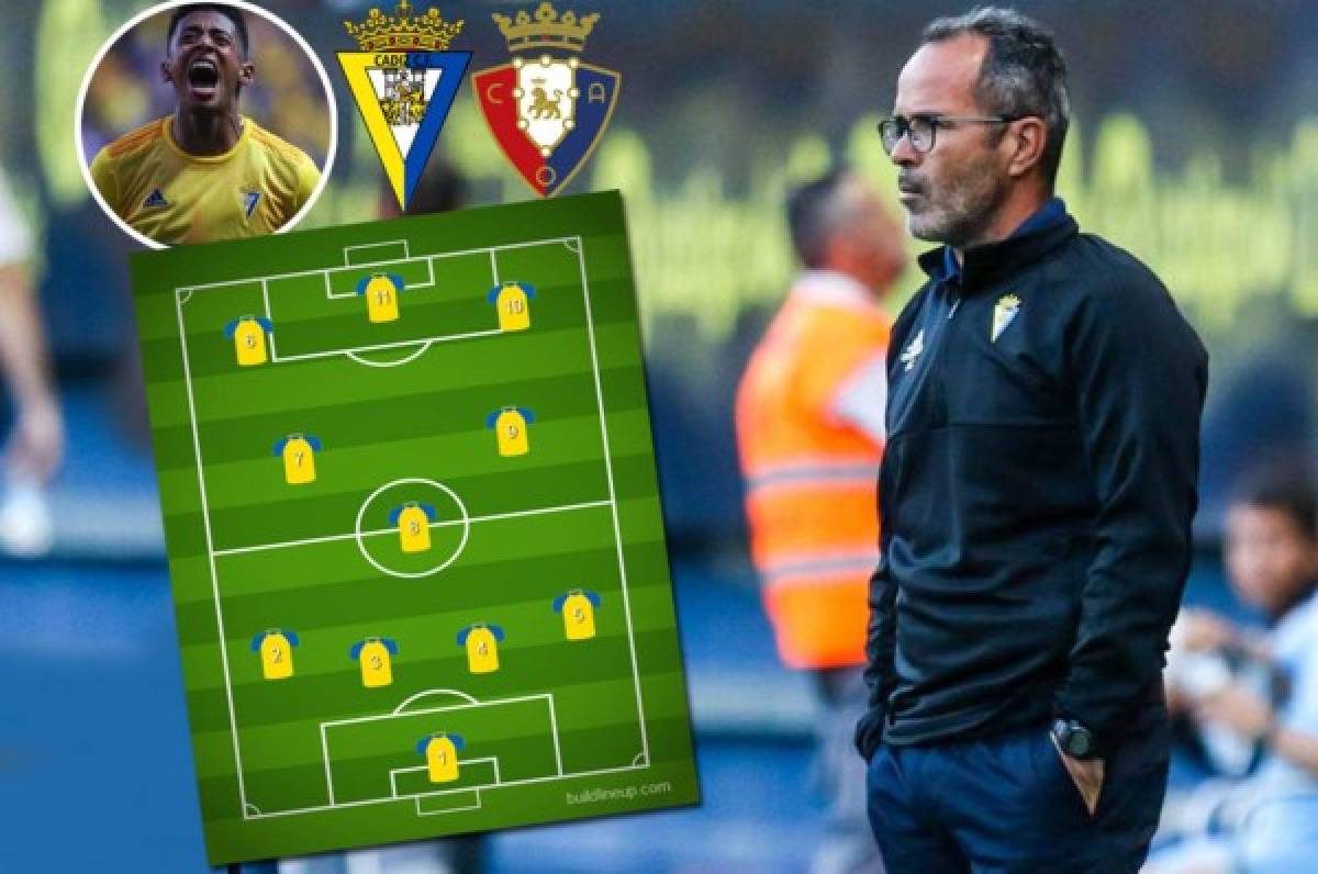 ¿Y Choco Lozano? El 11 que se perfila en Cádiz para su debut en Liga Española contra Osasuna